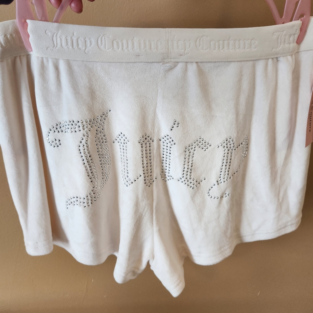 Juicy Sleep Shorts Large White